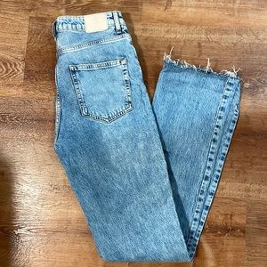 ZARA SLIM FLARED SLITTED HIGH RISE Z1975 JEANS (6)